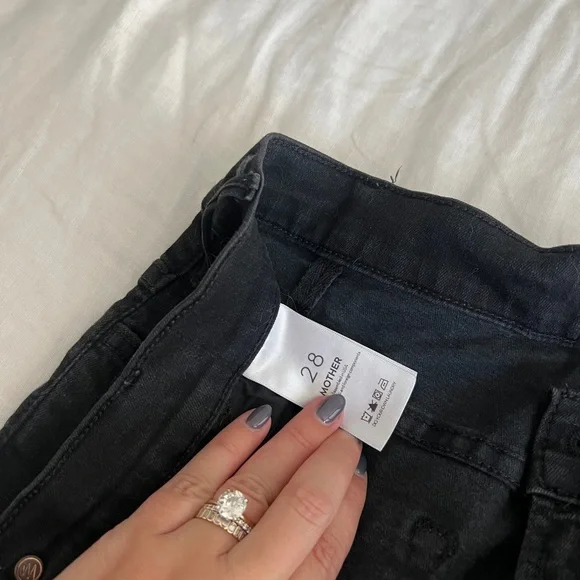 Mother Denim Washed Black Bootcut Jeans - Picture 2 of 2